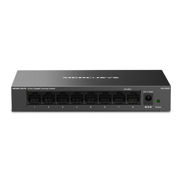 8 Port Gigabit Ethernet Switch RJ45 Metal Enclosure
